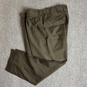 Ermenegildo Zegna Dress Pants Men's 34 X 26 Brown 100% Wool Regular Fit Straight